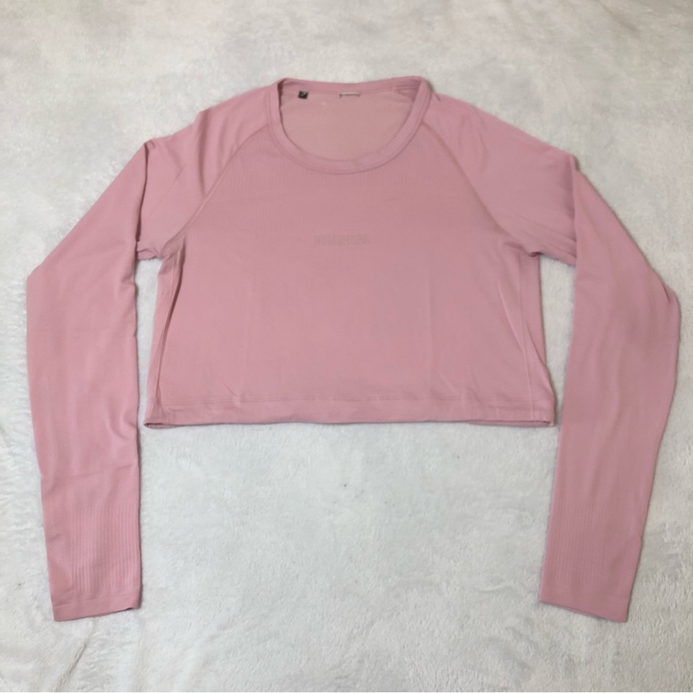 LS Crop Top (pink)